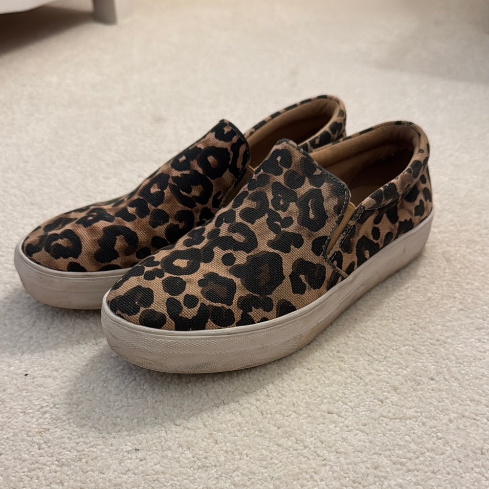 Steve Madden Brown and Black Sneakers with Elastic Panels